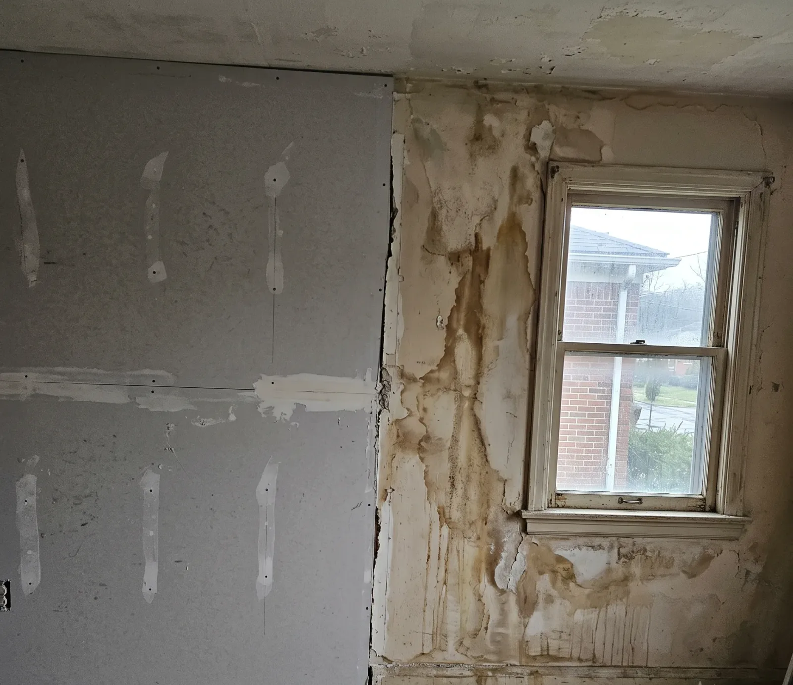 Professional water damage restoration technician treating a home foundation in Fort Lauderdale, FL